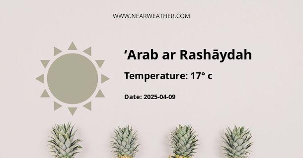 Weather in ‘Arab ar Rashāydah