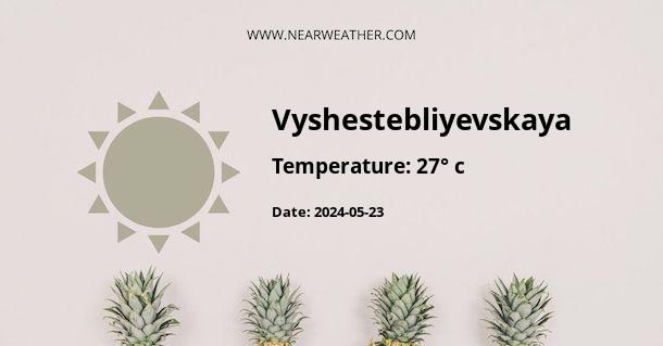 Weather in Vyshestebliyevskaya