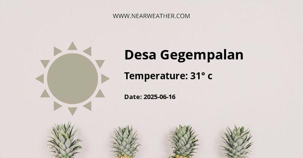 Weather in Desa Gegempalan