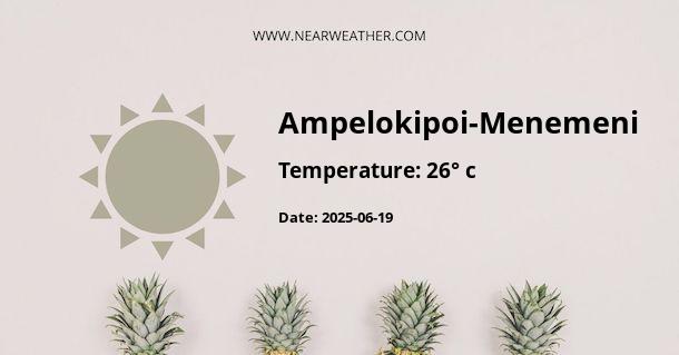 Weather in Ampelokipoi-Menemeni