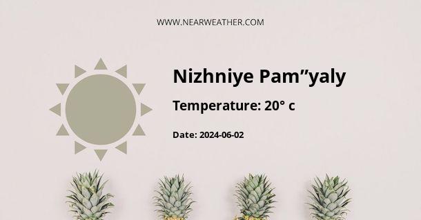 Weather in Nizhniye Pam”yaly