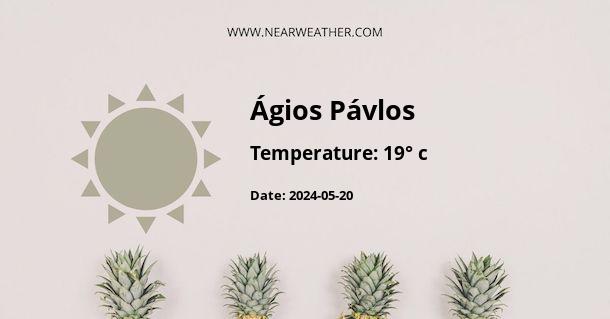Weather in Ágios Pávlos