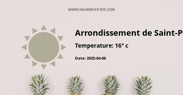 Weather in Arrondissement de Saint-Pierre